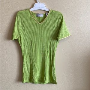 Bravo Green stretchy short sleeve shirt
